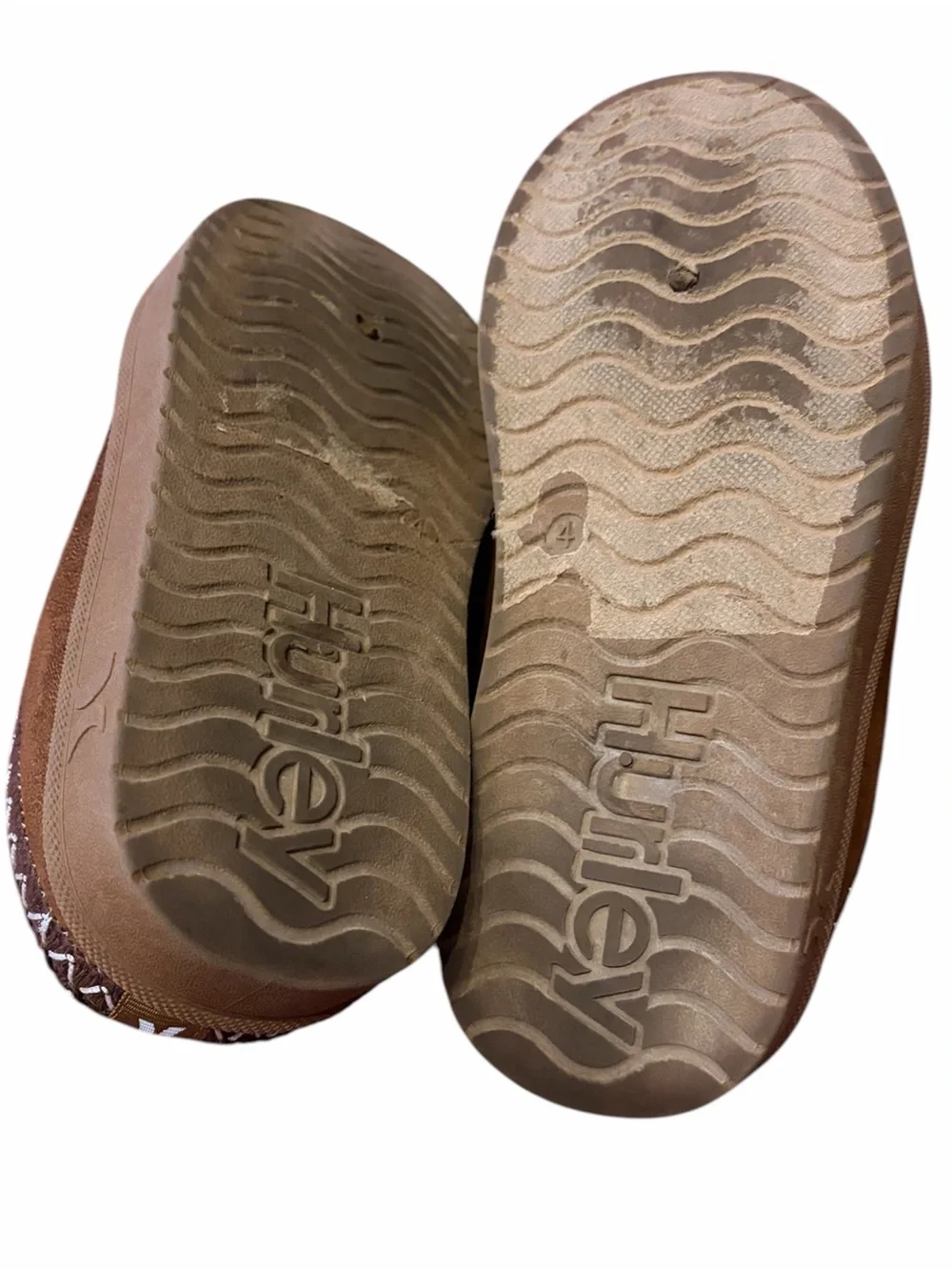 Hurley Modi Suede Slippers Size 4